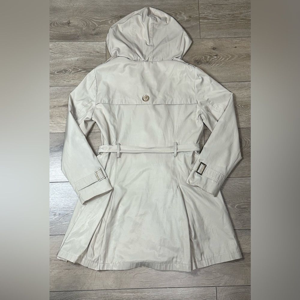 •Sold• Michael Kors Hooded Single Button Belted Trench Coat - Picture 9 of 13